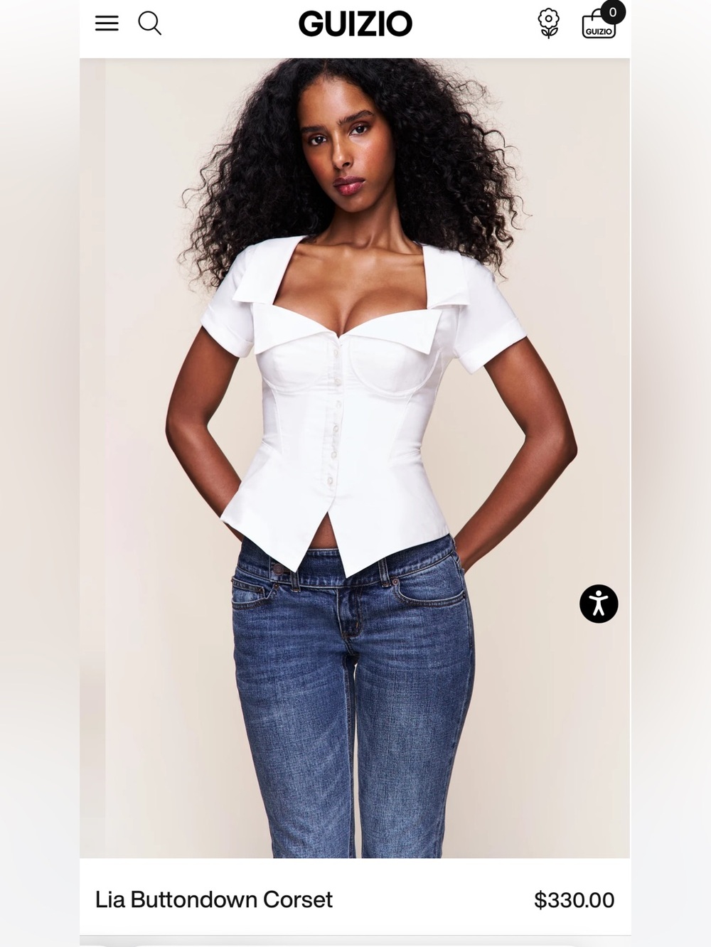 Guizio Lia Corset Top - Brand new with tags - size large